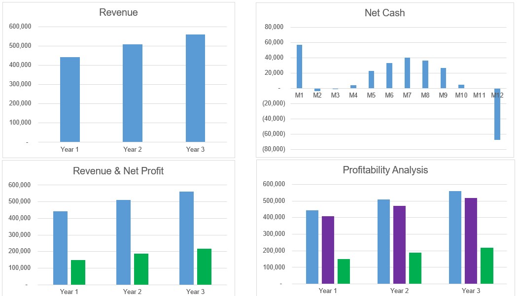 B&B financials for business plan