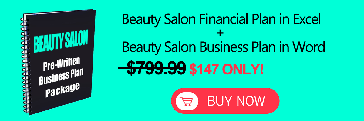 Beauty salon financial plan Excel download