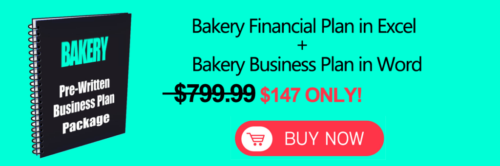 Bakery financial plan Excel download