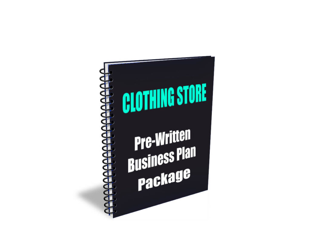 Clothing store business plan template with financials