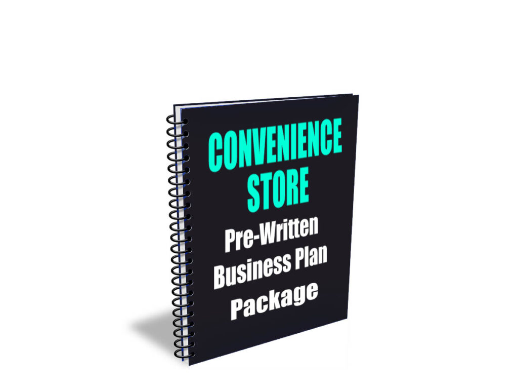 Convenience store business plan template with automatic financials