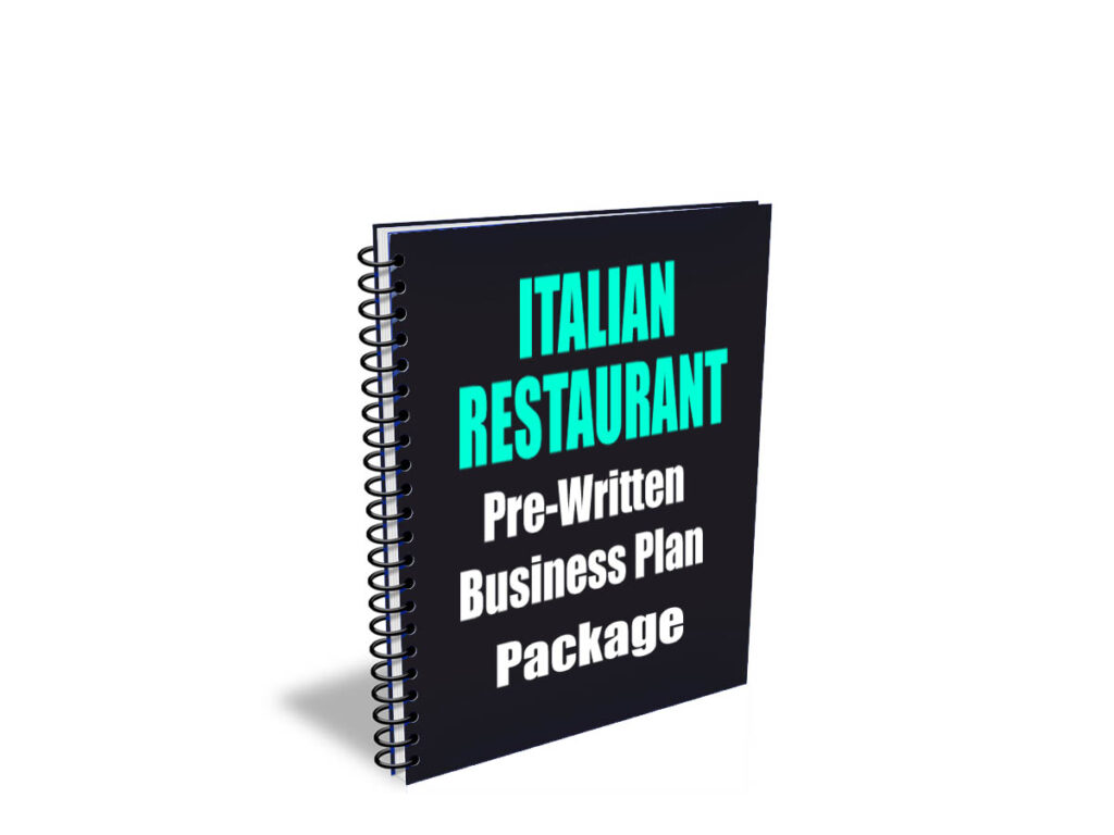 Italian restaurant business plan template with automatic financials